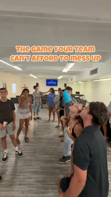 This game looks way easier than it actually is!  How to play: two teams stand in