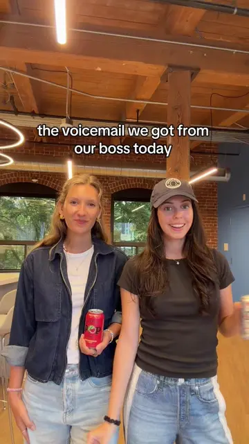 a lovely voicemail from our founder 🫶🥤 #culturepopsoda #officetok #voicemail #