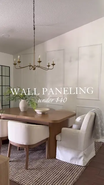 Wall paneling under $40 😍 #fyp #creatorsearchinsights #vevor #vevorhomeimprovem