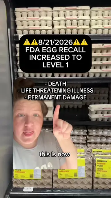 🚨 STOP eating these eggs — Class 1 Recall, Serious Health Consequences or Even 