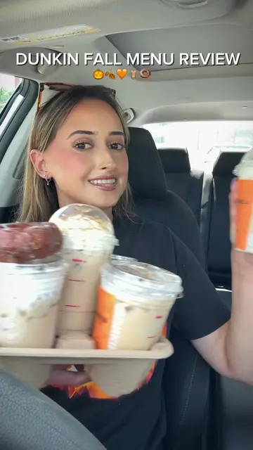 dunkin fall menu 2026 review / taste test 🎃🍂🧡🧋🍩 @Dunkin'  everything I trie