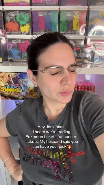 I heard we’re trading Pokémon for @Jonas Brothers tickets @joejonas #joejonas #b