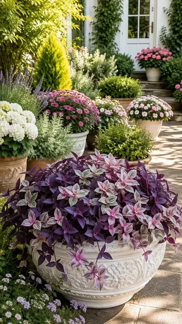 Growing Tradescantia Purple Heart & Nanouk Made Easy 💜💗 Follow us for more sim