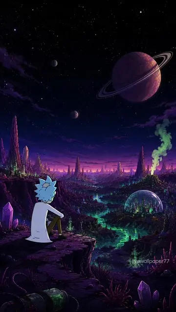 Wubba lubba Dub Dub Download more live wallpaper in my bio  #rickandmorty #ricks