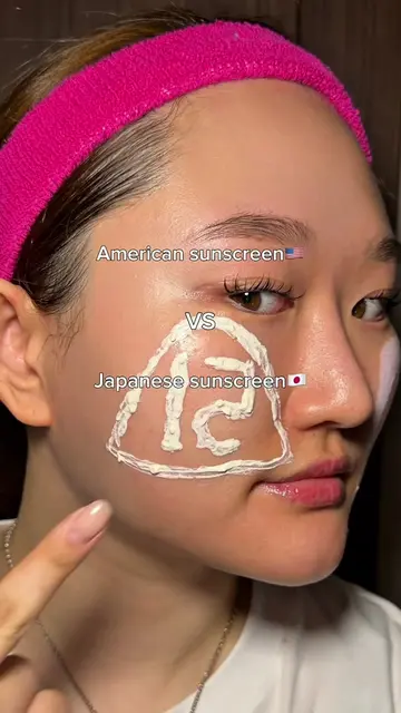 Which do you prefer American🇺🇸 or Japanese🇯🇵 sunscreen?☀️ #viral #fyp #sunsc