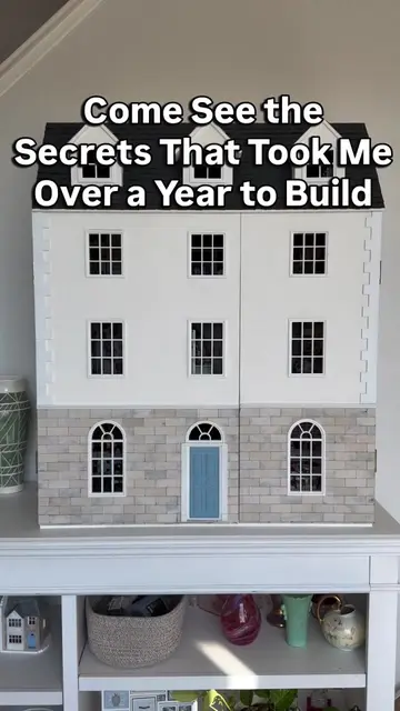 Here’s the 2nd house tour.#dollhouse #miniatureart #vintagehome #creation #imade
