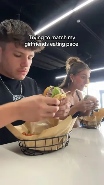 Trying to keep up with my girlfriend’s eating speed #fyp #tiktok #funny #funnyvi