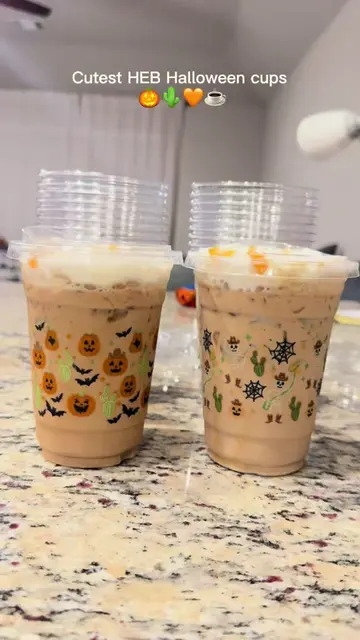 Perfect for iced coffees 🤪🎃 So excited fall and Halloween 🧡 @H-E-B  . . . . .