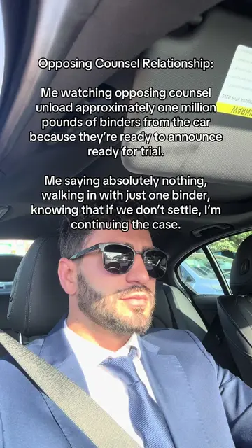 Sometimes the strongest trial strategy is just… letting opposing counsel finish 