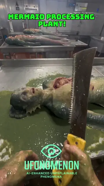 This is where they process mermaid meat! Secret delicacy! #mermaid #food #fish