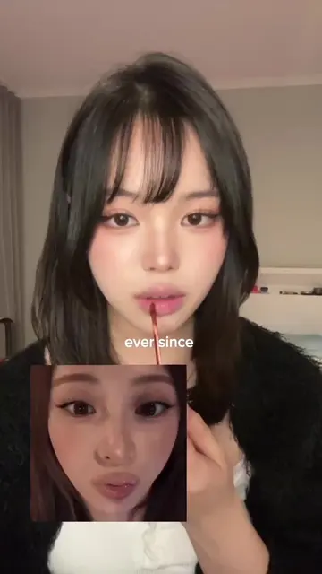 overlip + nude lip combo >>>  #lipgloss #lips #kbeauty #makeuptutorial #nudelip 
