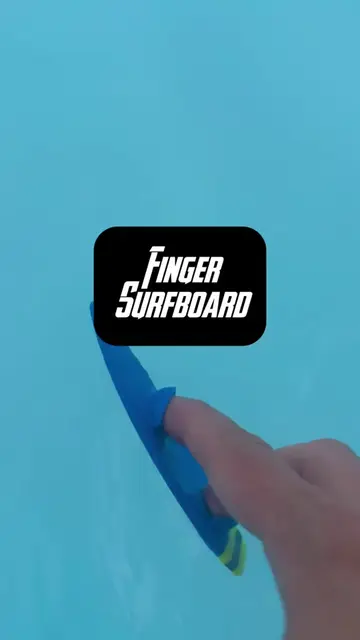 I printed a surfboard small enough to ride with two fingers 🏄 Float it, push a 