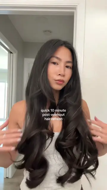 quick hair refresh #hairinspo #hairtutorial #blowout #hairroutine @K18 Hair  