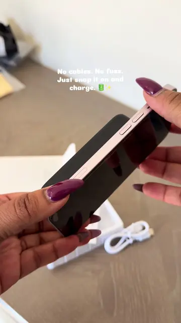 No cables. No fuss. Just snap it on and charge. 🔋✨ This is exactly why I love a
