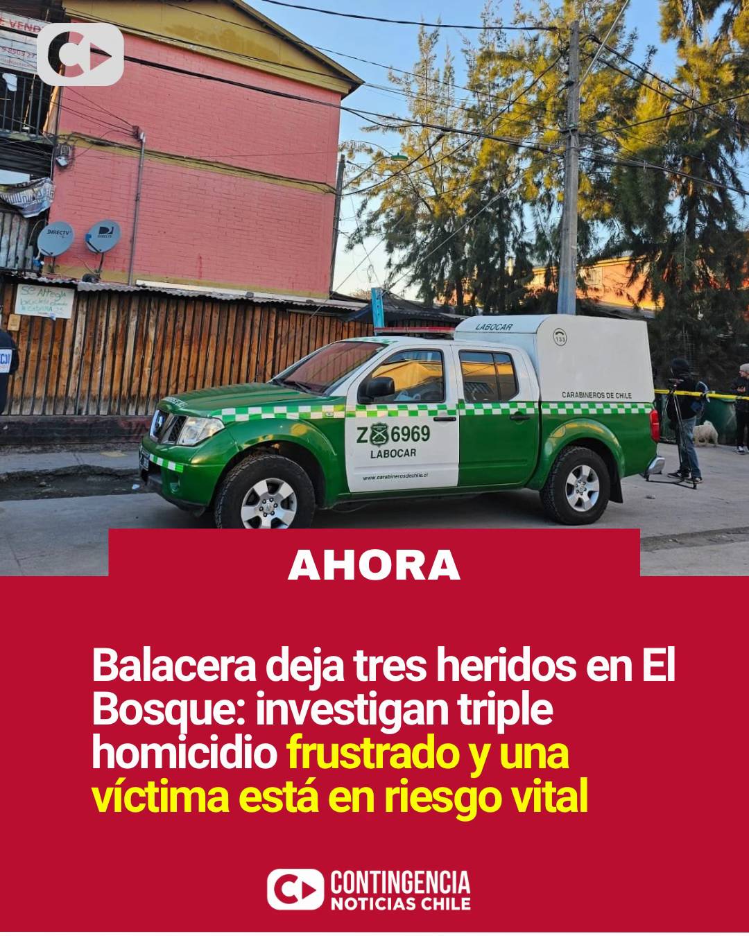 🔴 Triple homicidio frustrado en El Bosque: balacera deja tres heridos y Fiscalí