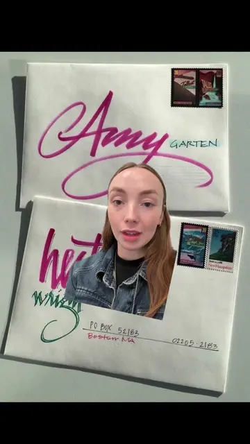 #greenscreen the lost art of addressing envelopes! Bring it back!!  #mail #lette