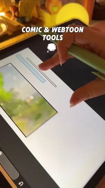 ✍🏻 Using my custom brushes for Procreate: 💬 “Webcomic Layout Kit” 🌳 “Outline 