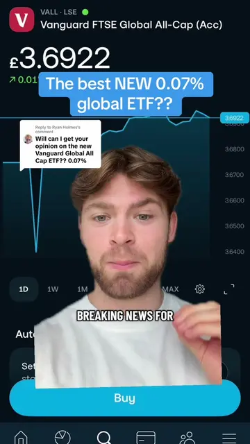 Replying to @Ryan Holmes The best NEW 0.07% global ETF? #PersonalFinance #invest