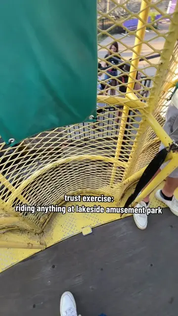 nothing says trust quite like putting my life in the hands of lakeside amusement