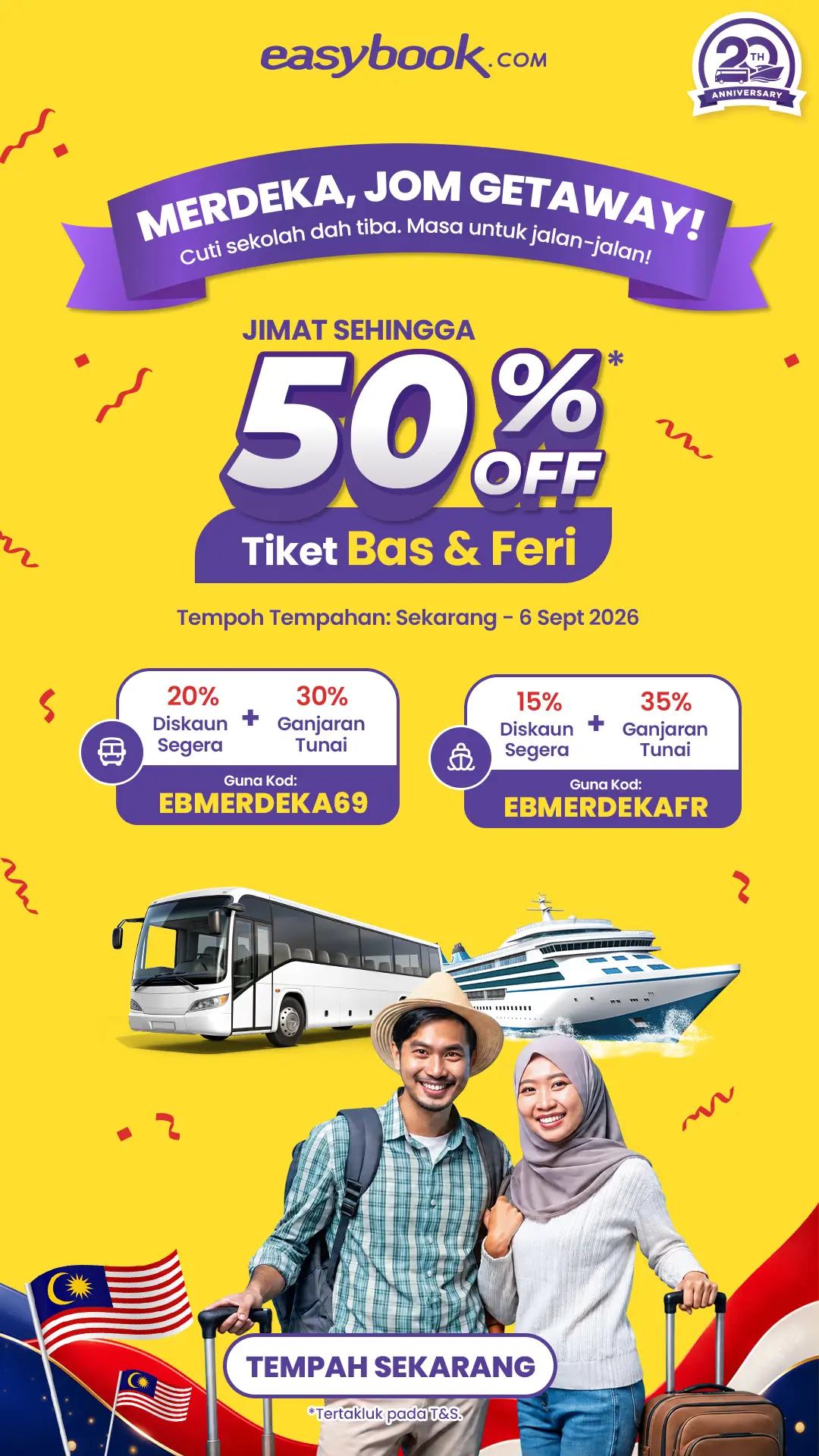 Cuti sekolah dah tiba! Masa untuk rancang perjalanan bersama keluarga dan yang t