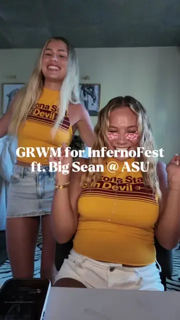 GRWM for Inferno Fest because Big Sean was performing at my school 😭🔥 #ASU #In