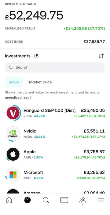 Showing my real portfolio and documenting the journey to £100,000  #investing #s