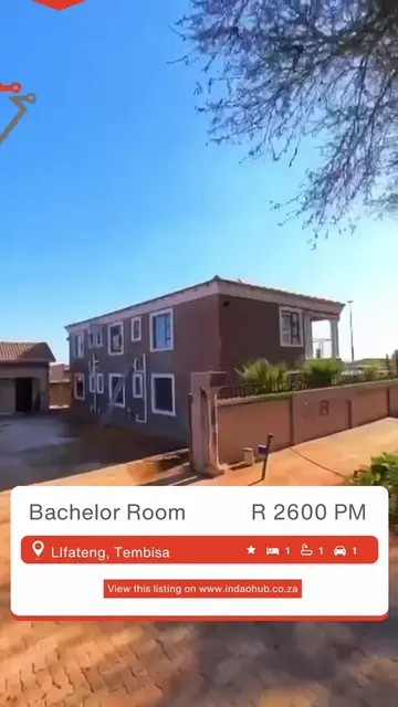 🏡 Bachelor Room | Lifateng, Tembisa 💰 R2,600 p/m | Deposit R2,600 📅 Available