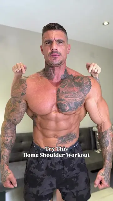 Home Shoulder Workout 🔥 #homeworkout #shoulders #fitness #GymTok #gym 