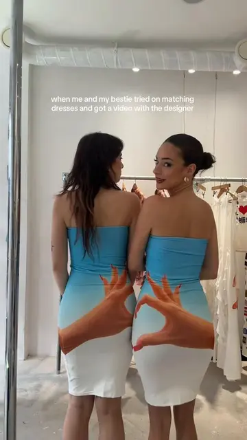 I see the duo #viral #dresses #trios #duos #bestie 