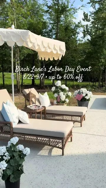 Birch Lane’s Labor Day Event is happening 8/22–9/7 with up to 60% off. ✨ Savorin