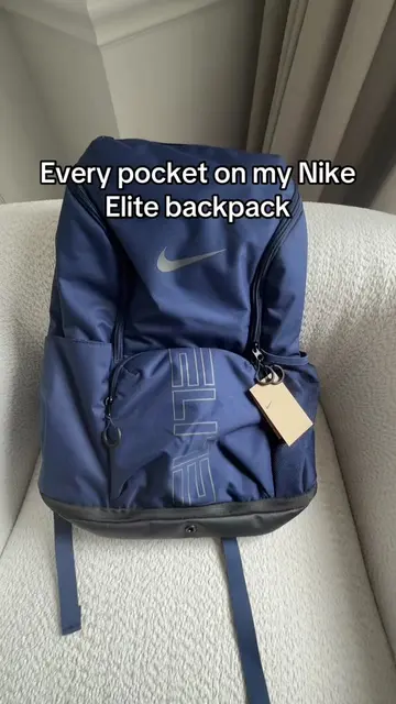 Every pocket on my Nike elite backpack #nikeelitebackpack #nike #nikeelite #fyp 