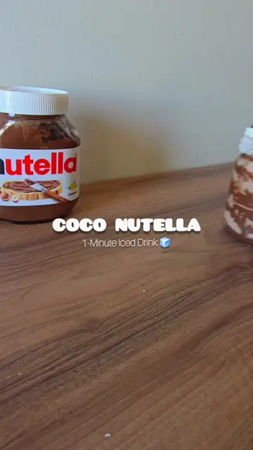 Coco Nutella Iced Drink 🧊🍫Made for Summer Days🌞 Quick - Easy - Refreshing  th