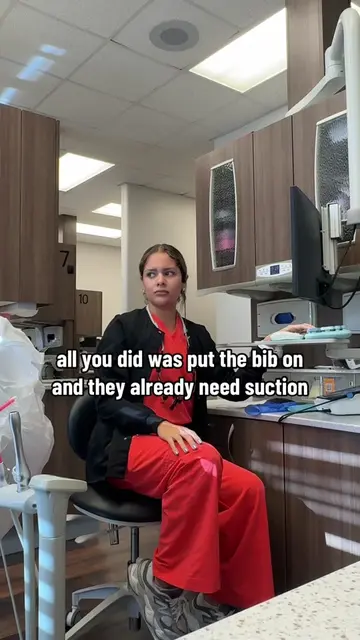 They forget how to swallow all of the sudden #dentalhygienist #rdh #rdhlife #den