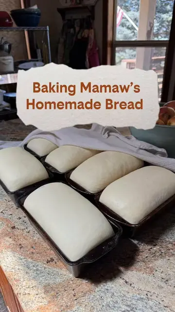 Homemade bread is the best! I make six loaves at a time for my family and here’s
