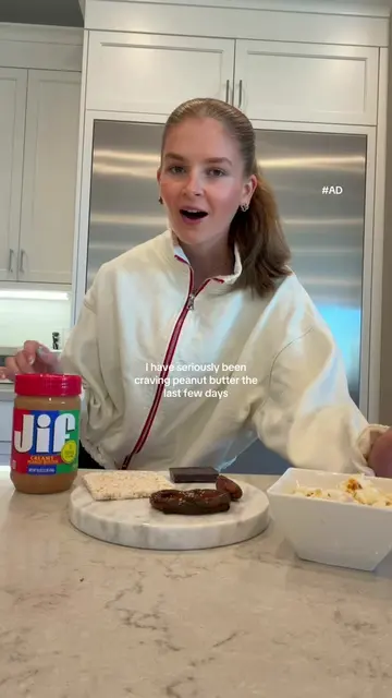 #ad what’s your favorite @Jif combo? 🥜🥜 #mukbang #whatieatinaday #snackideas #