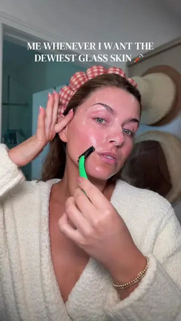 I do this 1-2x a week to remove peach fuzz, gently exfoliate ✨ skincare will abs