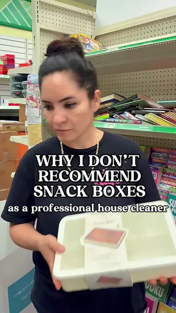 Snack boxes look like an organizing dream… but as a professional house cleaner, 