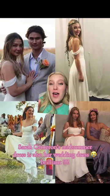 Sarah Cameron’s midsummer dress is also the Sarah Cameron wedding dress in the f