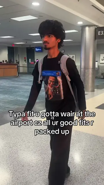 W fit or what #fyp #viral #relateable #airport 