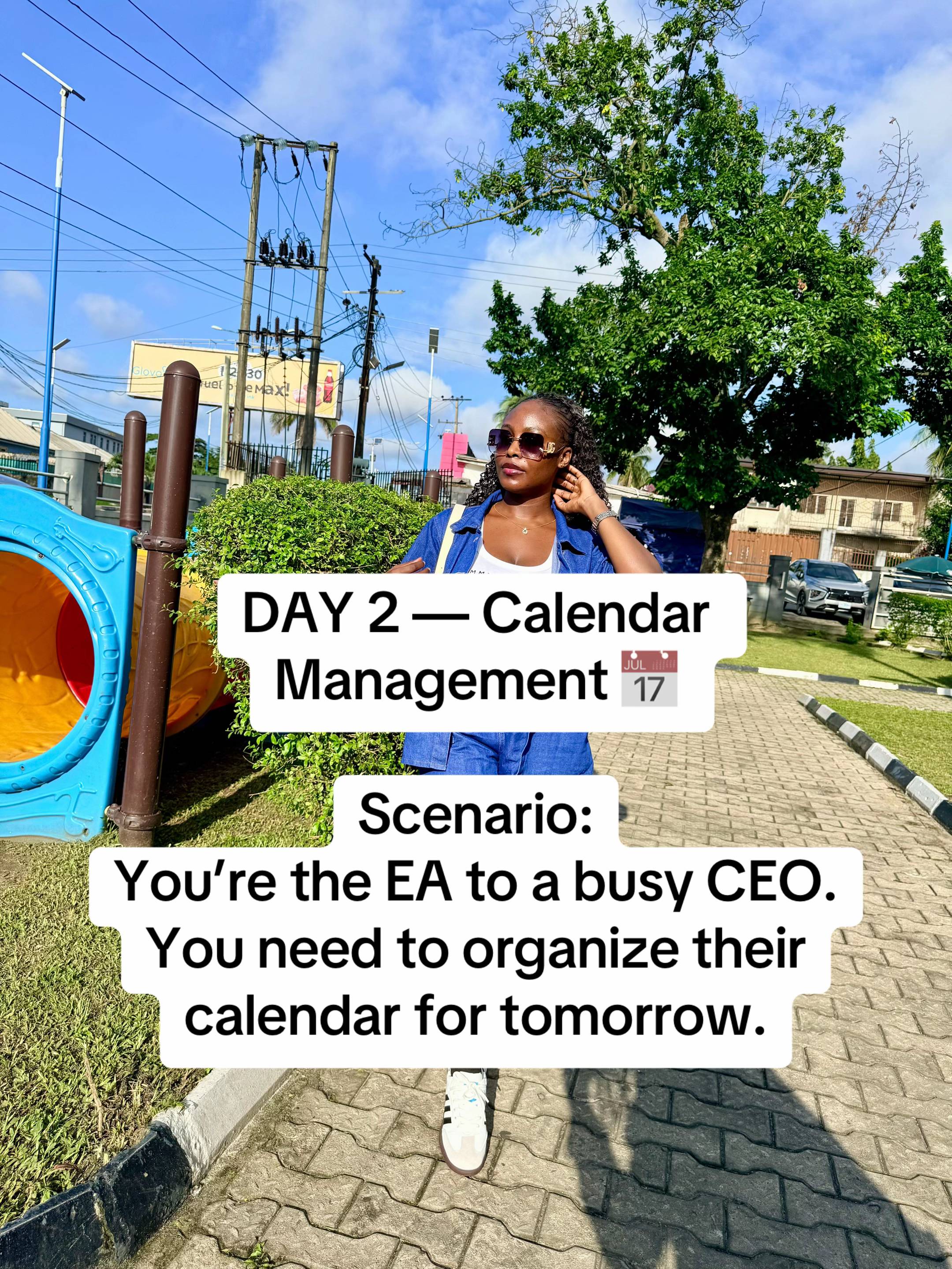 DAY 2: CALENDAR MANAGEMENT 📅 Day 2 is officially UP! 🎉 Today’s task is all abo