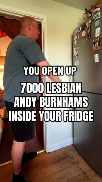 7000 Lesbian Andy Burnhams in the fridge #andyburnham #lesbian #lesbiansoftiktok