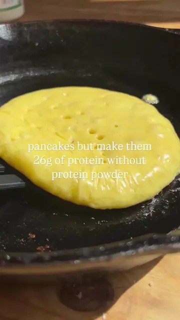 “These are the best pancake recipe without protein powder ever! They turned out 