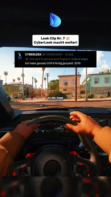 Es geht weiter.. 🤯 Gerade hat CyberLeek den nächste GTA 6 Clip gezeigt. Man sie