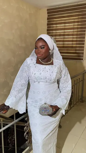 Bride rofiah ready for her Nikkah ✨❤️ gele @loviest_gele  #makeup #makeupartisti