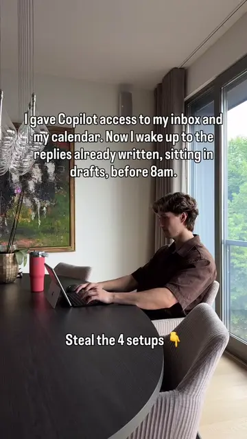 Copilot already sits inside your mail and calendar, so there's nothing to connec