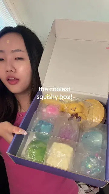 so satisfying #squishymysterybox #viralsquishy #cheesesquishy #asmrsquishy #squi