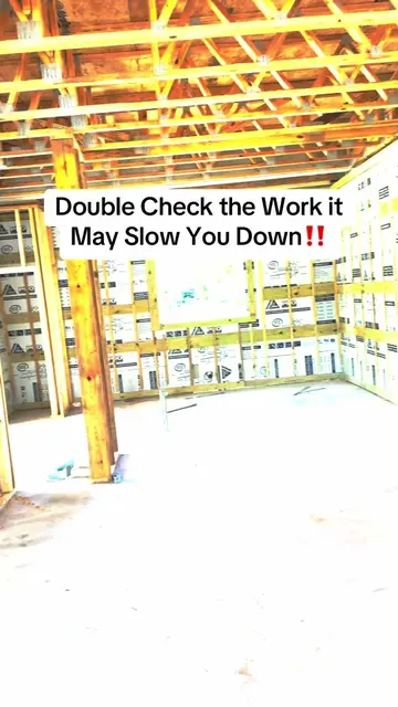 Double Check the Work it May Slow You Down‼️ Watch the Video👆 #Framing #newcons