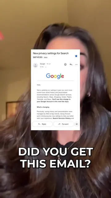 Did you get this email?! If you use Google, you need to watch this. there are mu