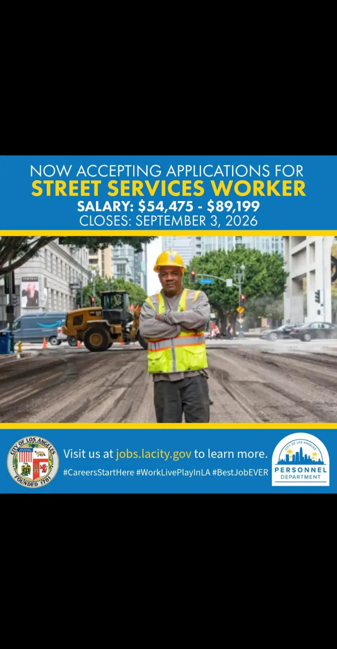 Ready to secure a city job with great pay and benefits? Los Angeles is officiall