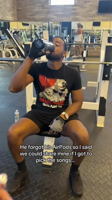 He might start “forgetting” his AirPods more often 😂😎 #couplecomedy #fyp #reac